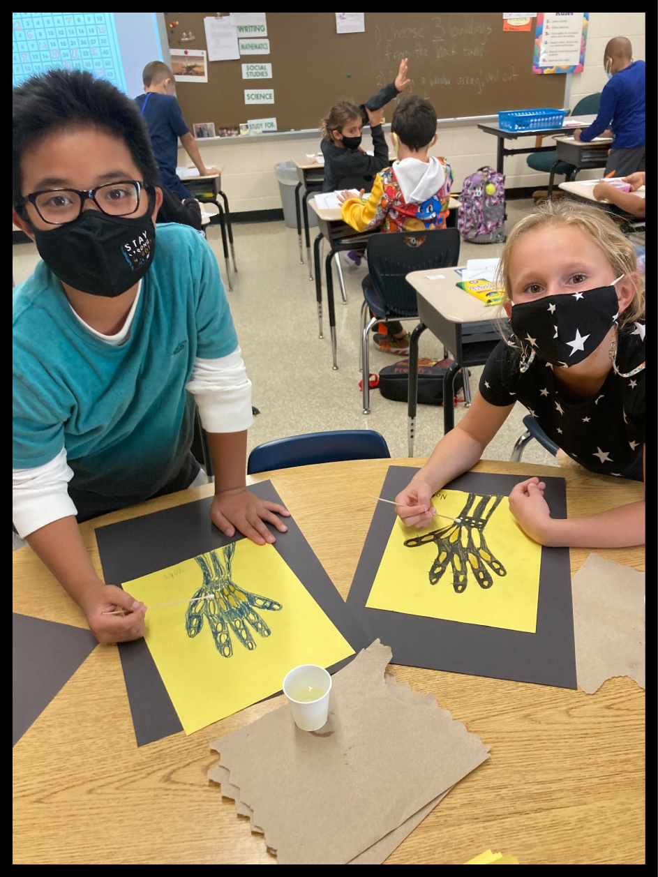 Students working on a hands-on activity