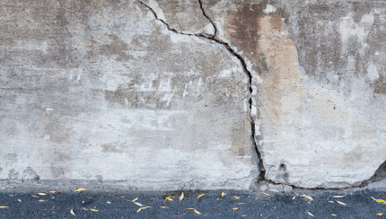 How can you knock down a wall made of concrete?