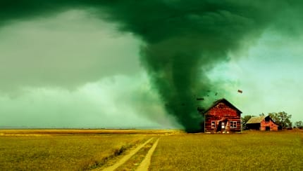 How can you keep a house from blowing away in a windstorm?