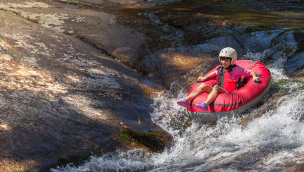 If you floated down a river, where would you end up?