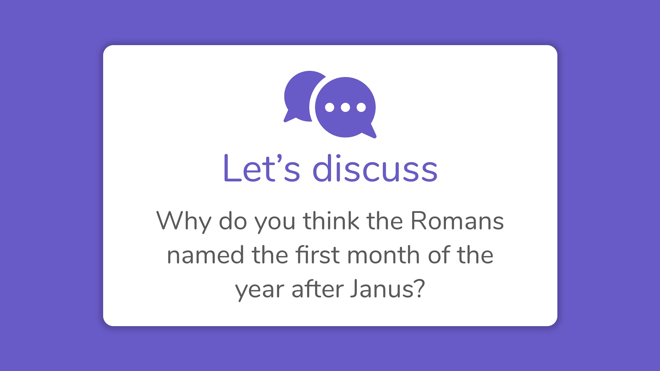 Why is January the first month of the new year? - Mystery Science