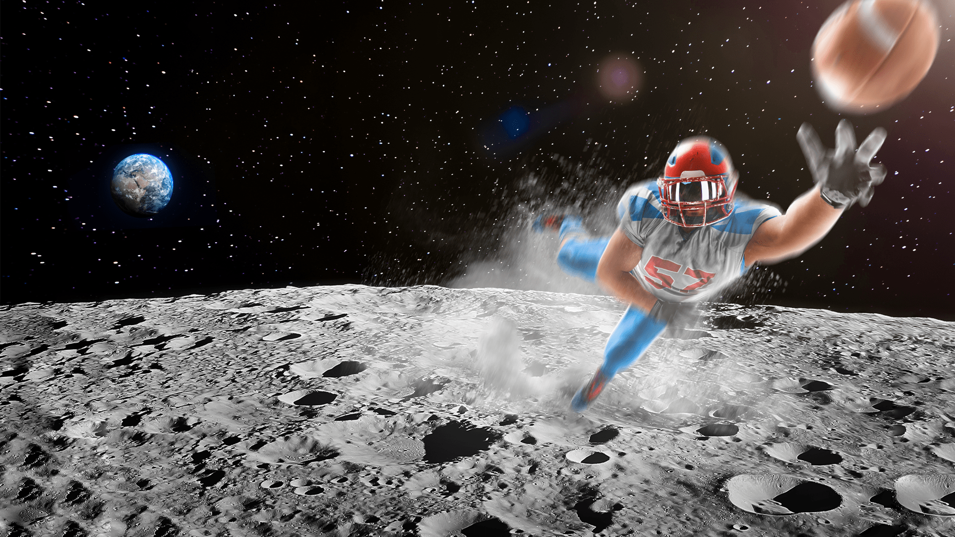 Can you play football on the Moon?