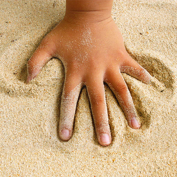 Why is there sand at the beach?