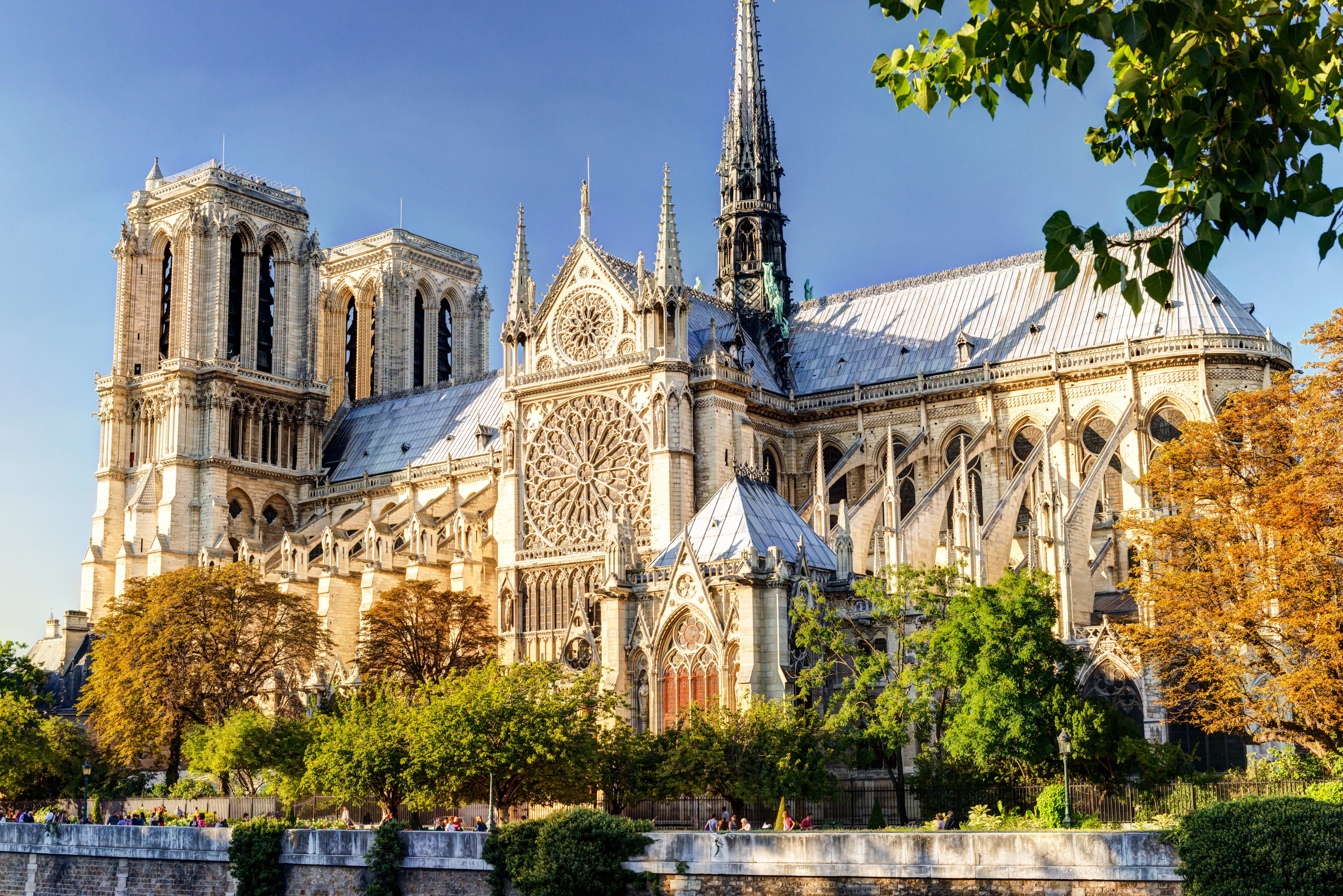 Famous cathedral. Базилика собора Парижской Богоматери.