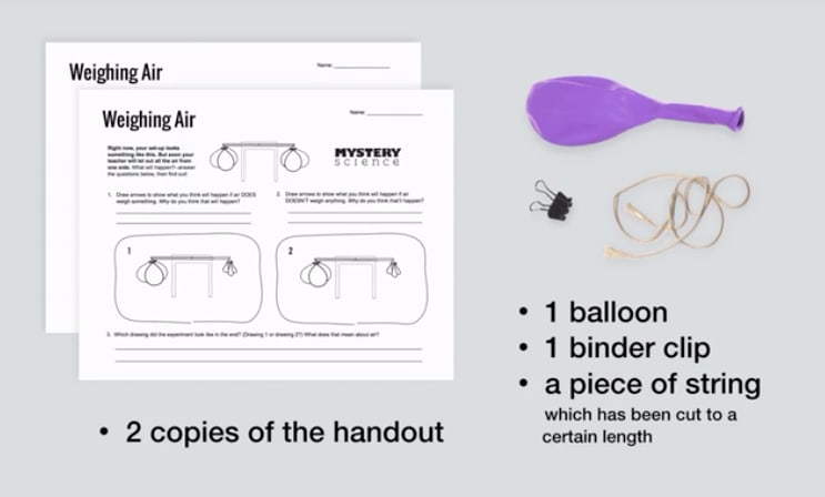 Weighing Air Supplies